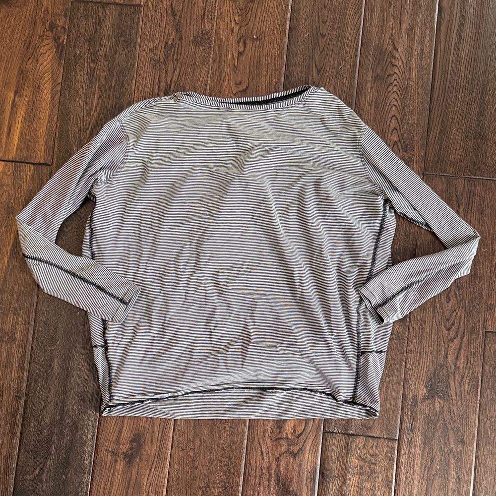 Lululemon Striped Long Sleeve Top